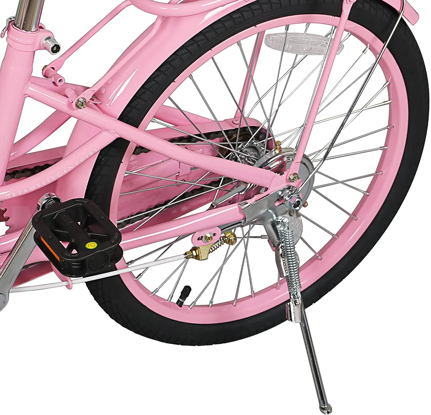 Coewske Kids Bike 20 inch Boys Girls Bicycle with Hand Brake and Kickstand, Pink