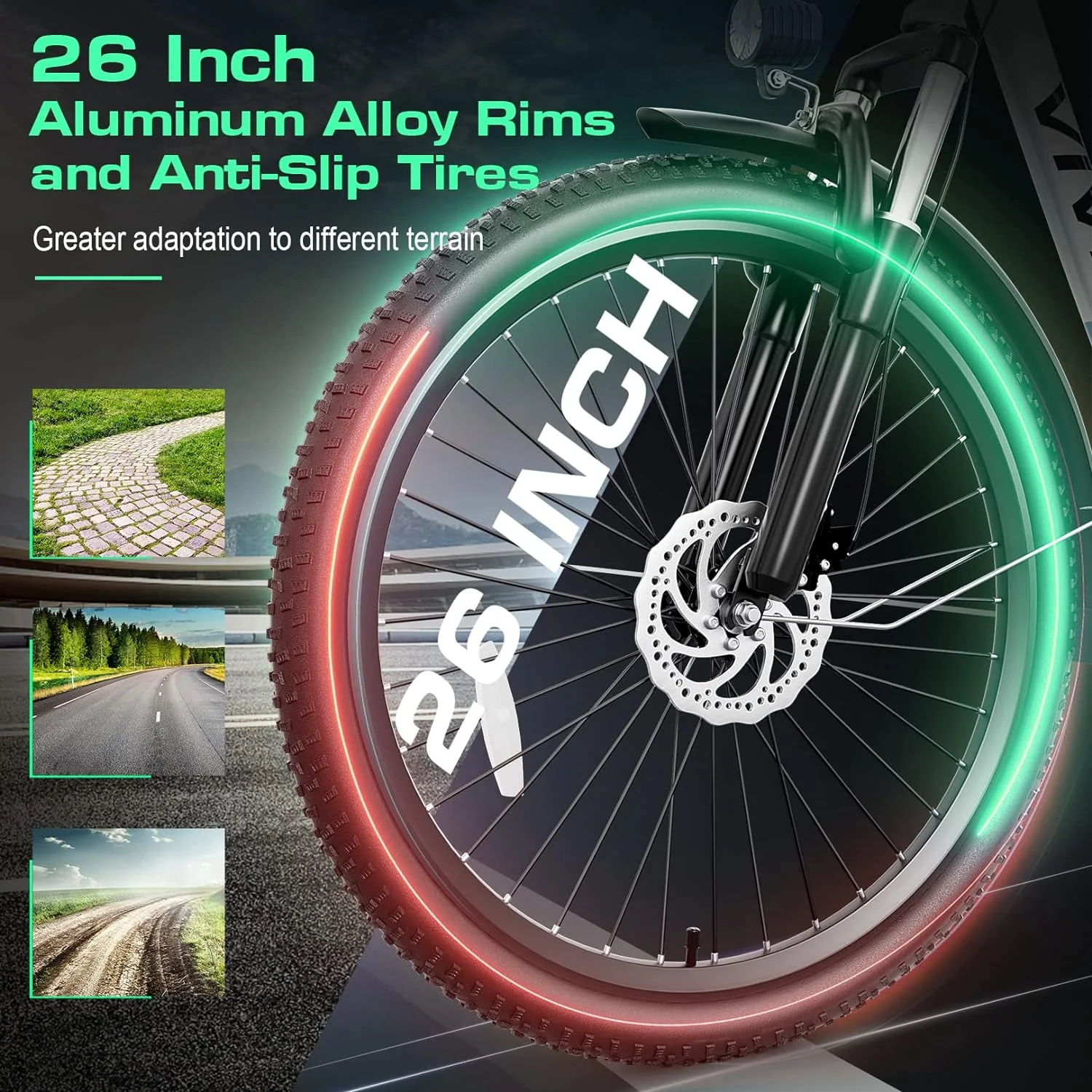 Vivi Electric Bike for Adults 26