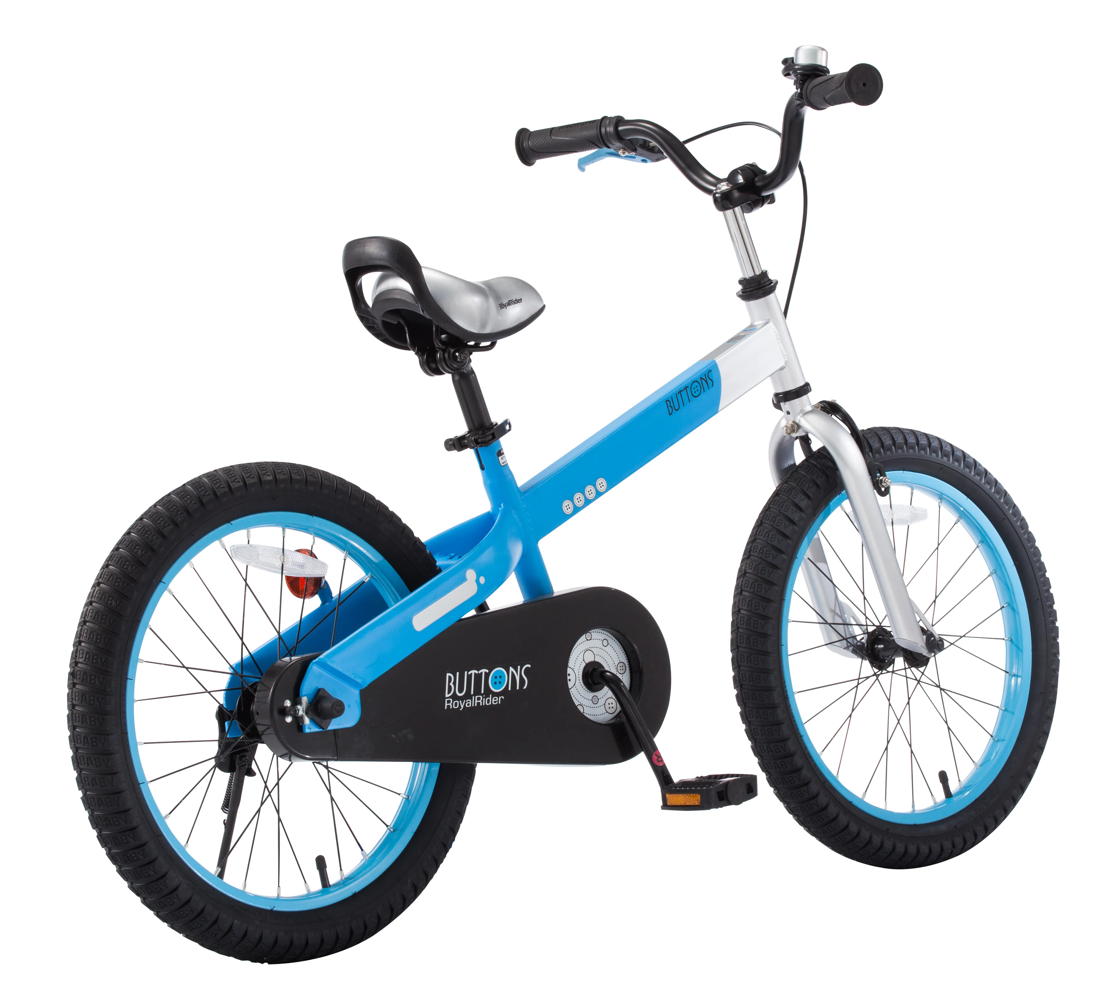 Royalbaby Buttons Kids Bike, 18 inch wheels, Matte Blue
