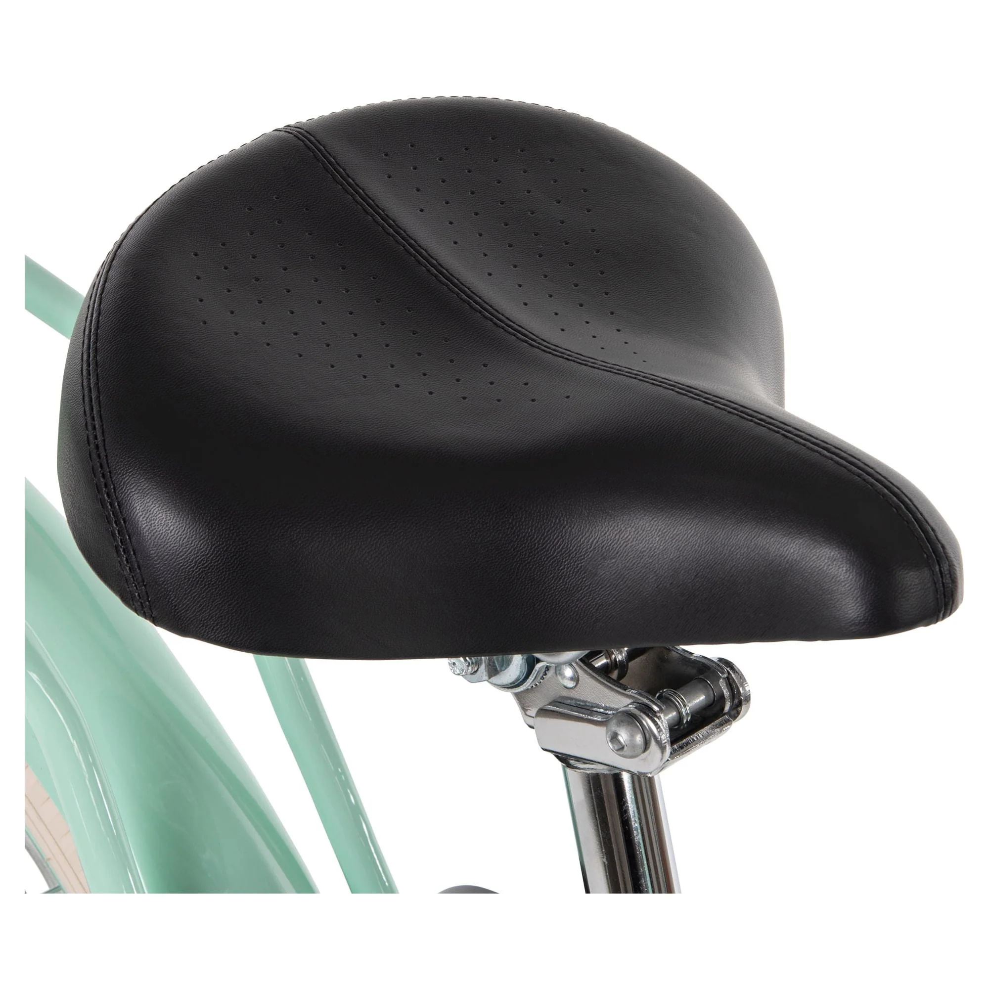 Nel Lusso 26-inch 7-Speed Electric Cruiser Bike with Throttle, Mint Green,  36V, 350W, UL 2849 compliant, by Huffy