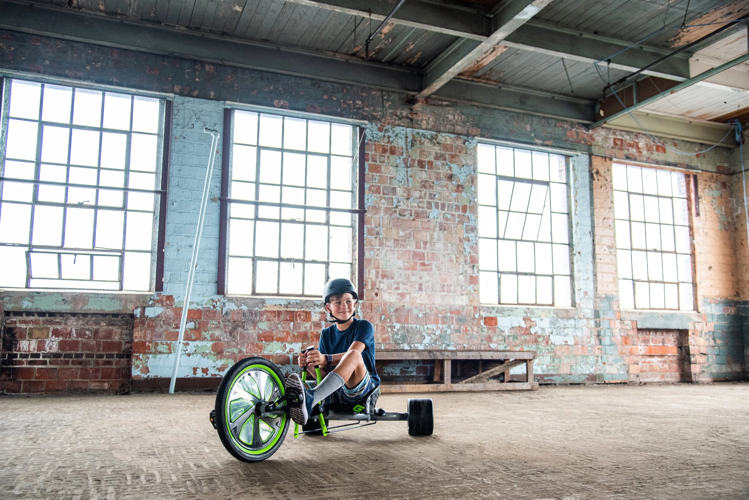 Huffy Green Machine 20-inch 3-Wheel Tricycle in Green and Gray