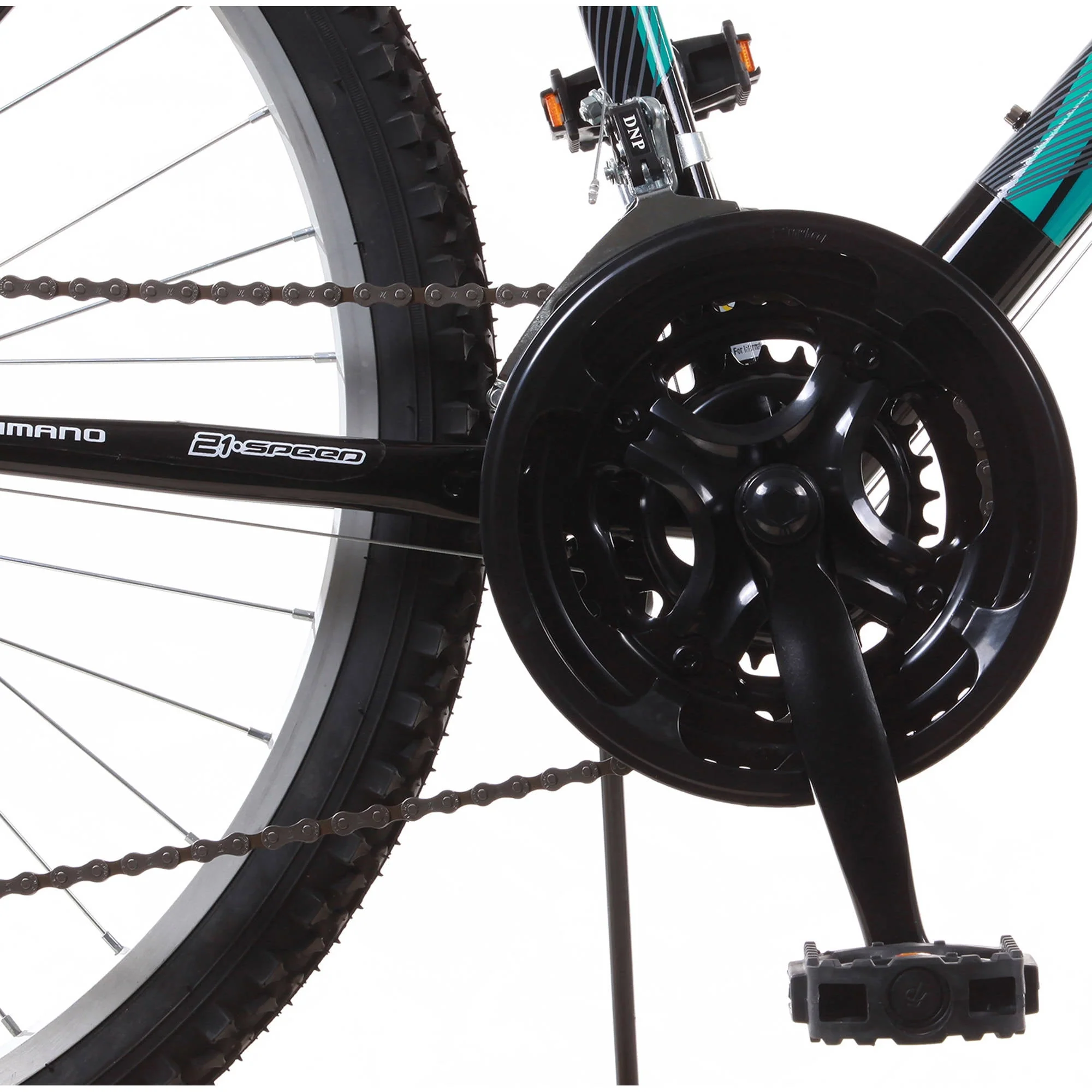 TITAN Trail 21-Speed Suspension Men's Mountain Bike, Black