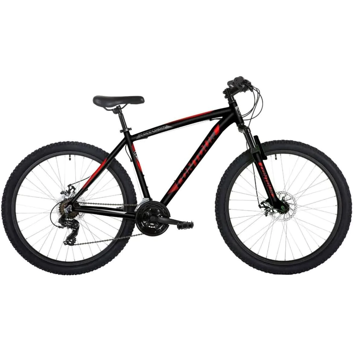 Freespirit Mountain Bike Contour 27.5”, Hardtail, Disc, Black/Red, HUGE SAVINGS