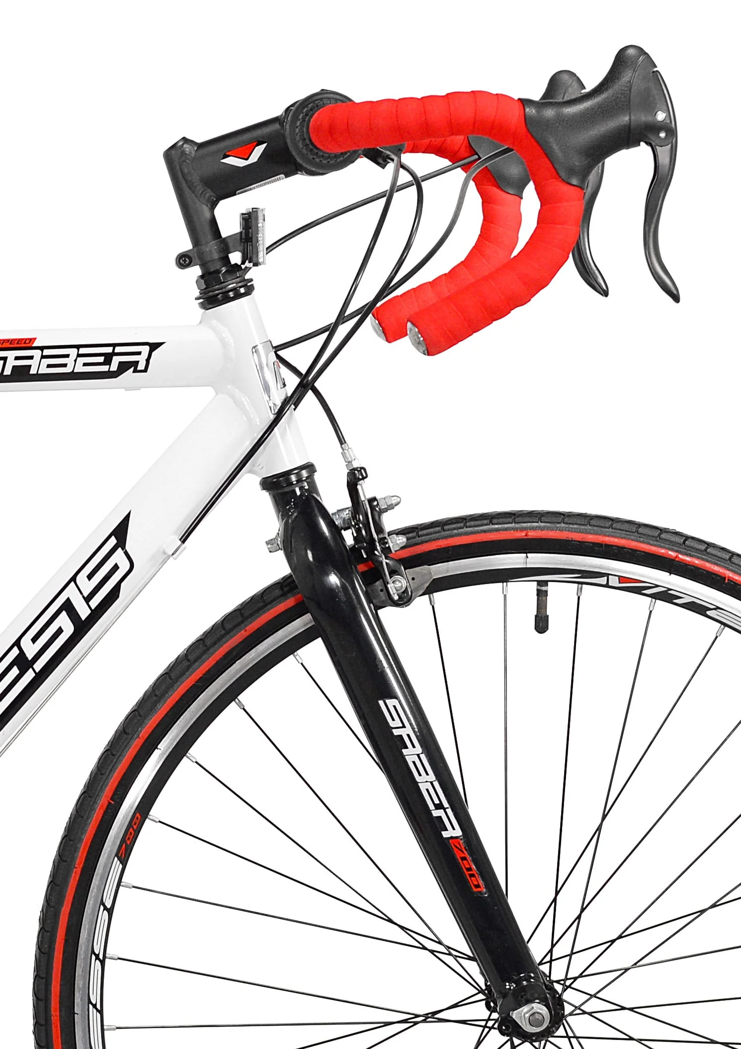 700c Saber Men's Road Bike, Medium, White