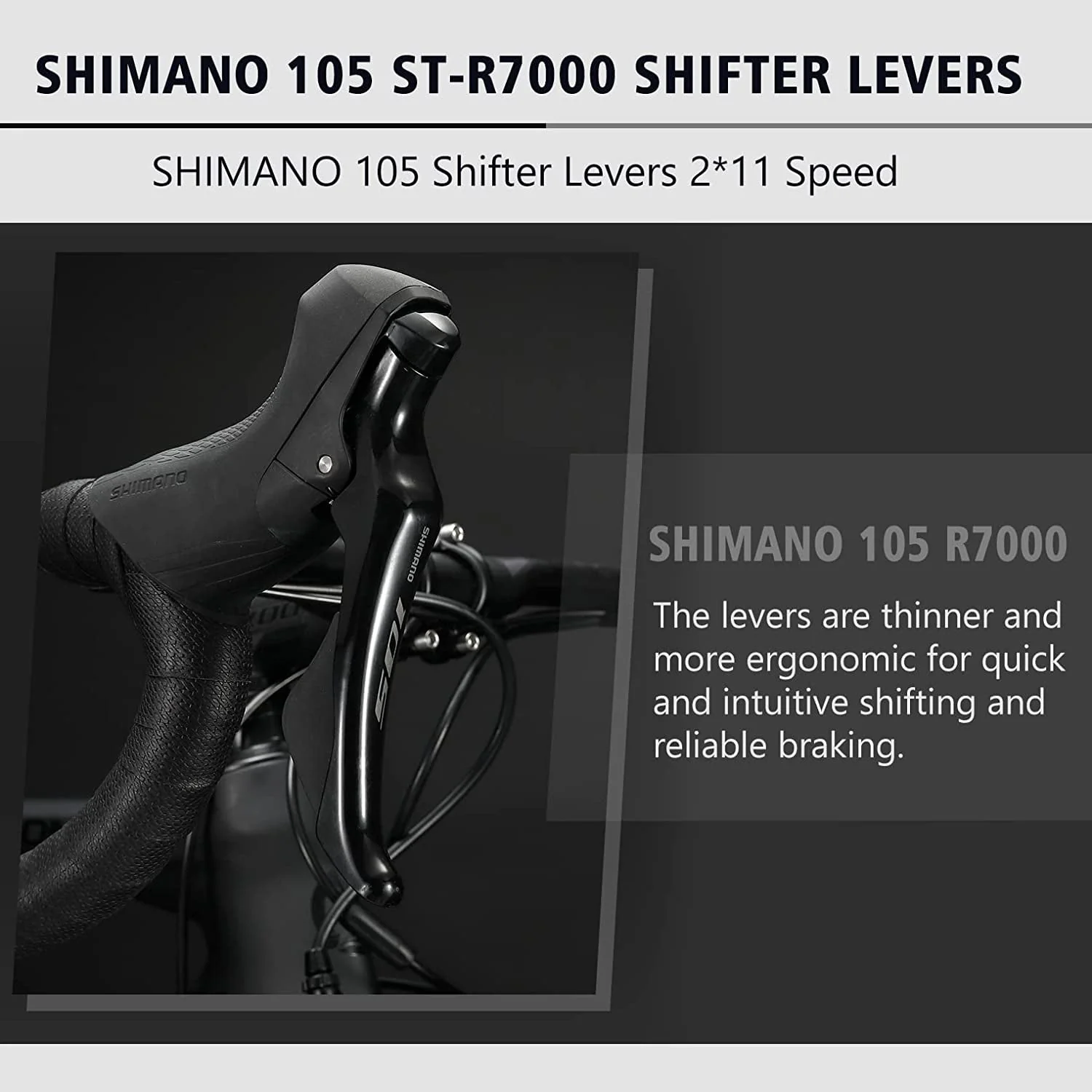 SAVADECK Carbon Road Bike, Windwar5.0 Carbon Fiber Frame 700C Racing Bicycle with Shimano 105 22 Speed Groupset Ultra-Light Bicycle.(Black Gray 47cm)