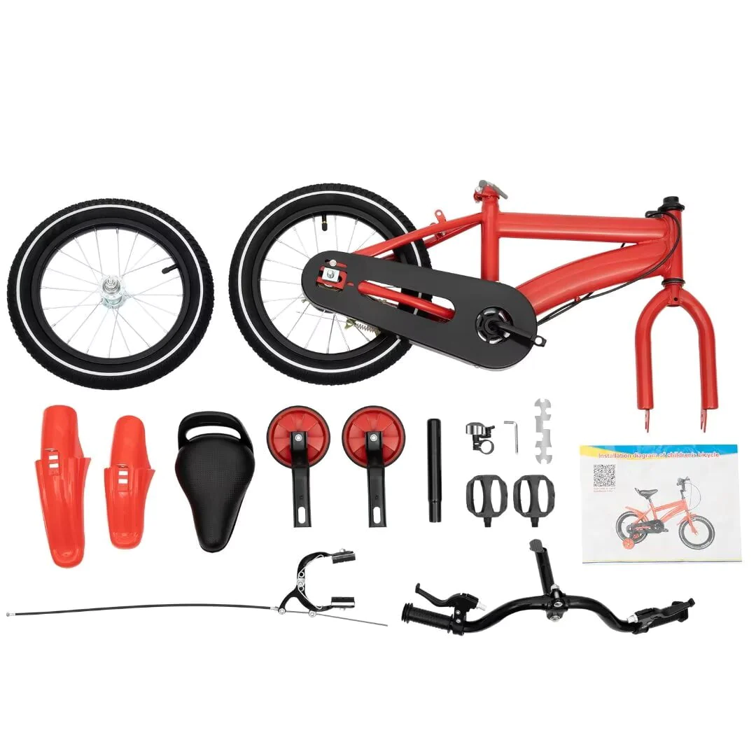 TFCFL 14 inch Kids Bike Bicycle Children Cycle Bikes Gift With With Safety Training Wheels