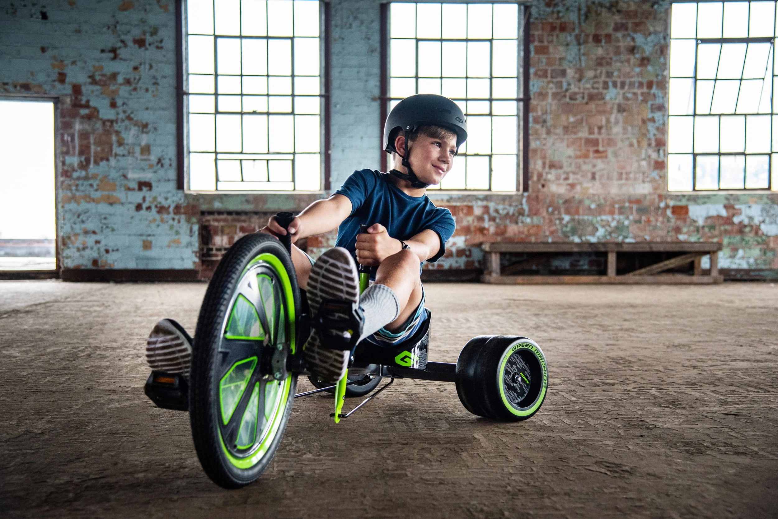 Huffy Green Machine 20-inch 3-Wheel Tricycle in Green and Gray