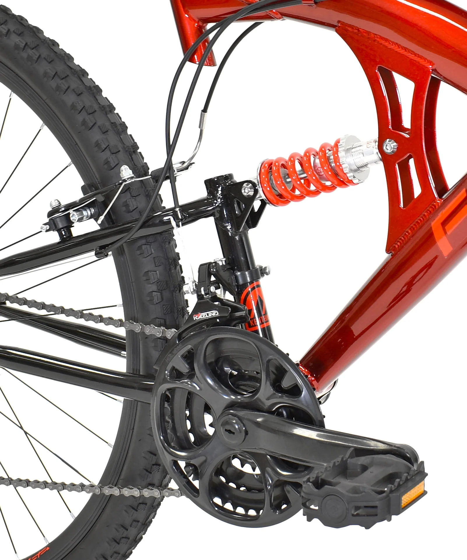 29 in. Flexor Men's Dual Suspension Mountain Bike, Red