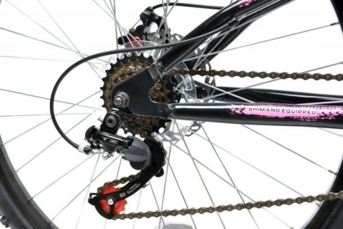 Basis 1 Mountain Bike Full Dual Suspension MTB 26" Wheel Disc Brakes 18 Spd Pink