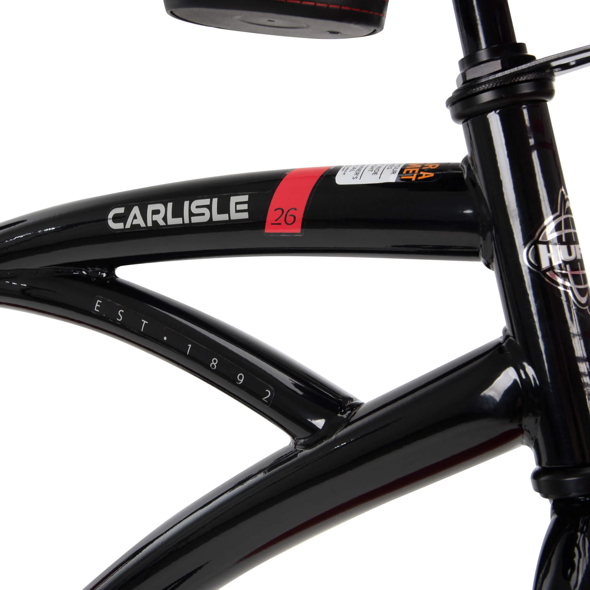 26 In. Carlisle Men’s Comfort Cruiser Bike, Black