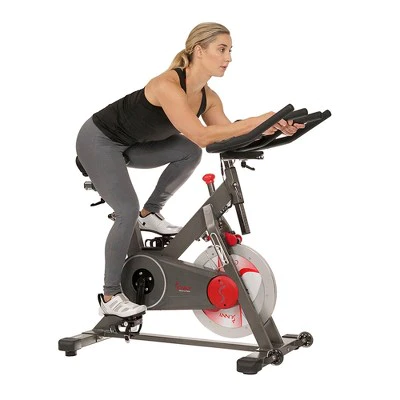 Sunny Health & Fitness Training Cycling Battery Exercise Bike - Gray