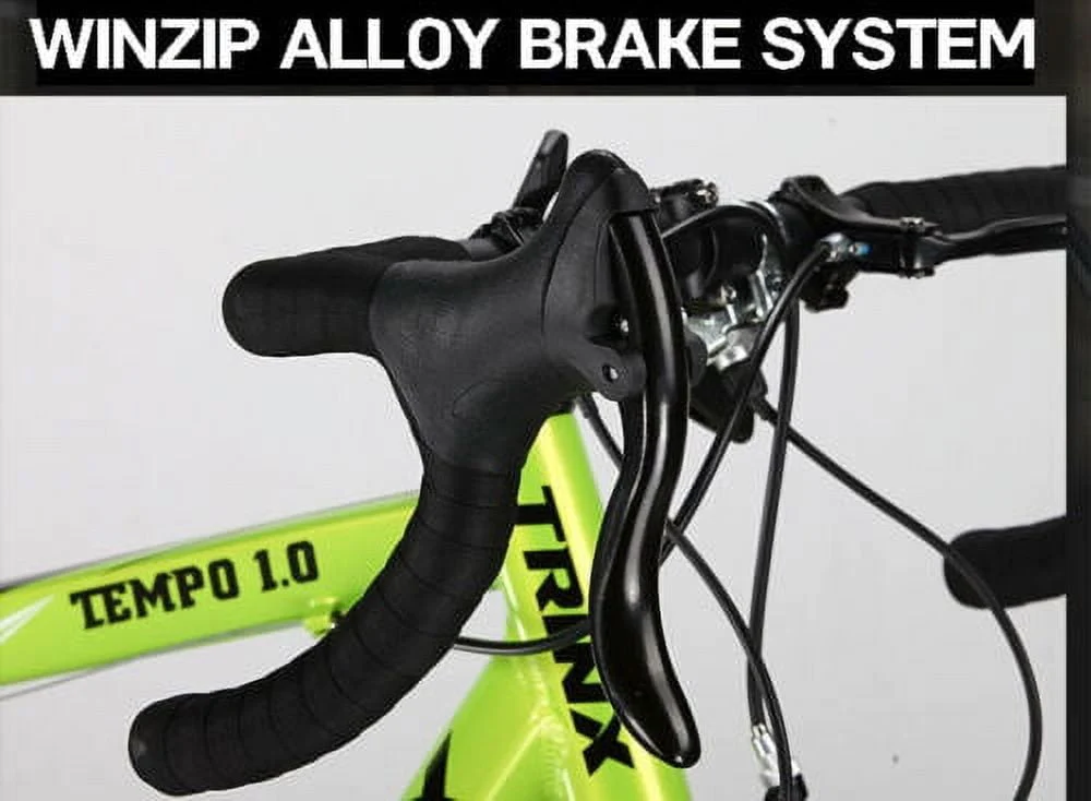 Trinx TEMPO1.0 700C Road Bike 21 Speed Racing Bicycle Black Green