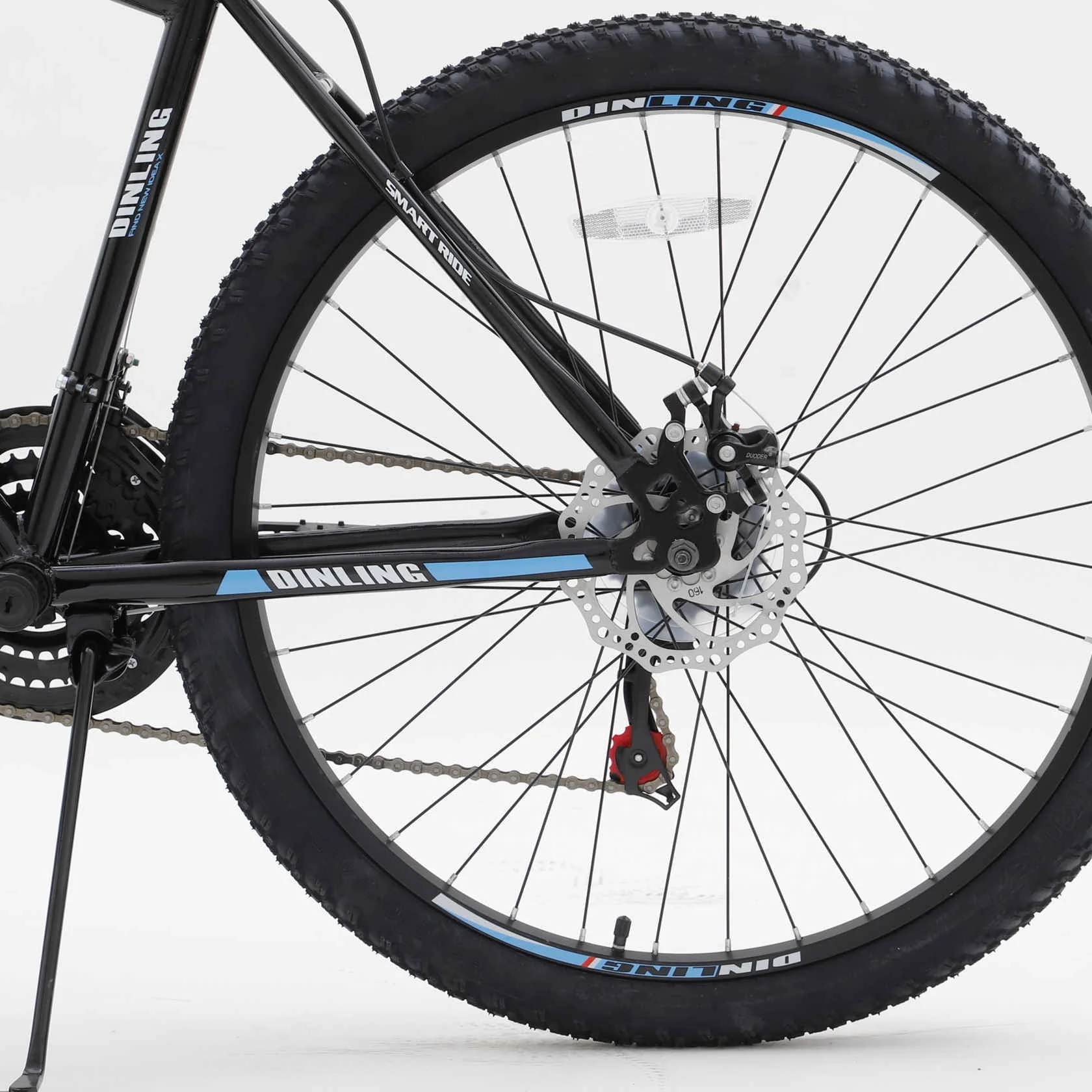 Dinling Mountain Bike, 21-Speed, 26-inch Mountain Bicycles, MTB Mens and Womens Black-blue