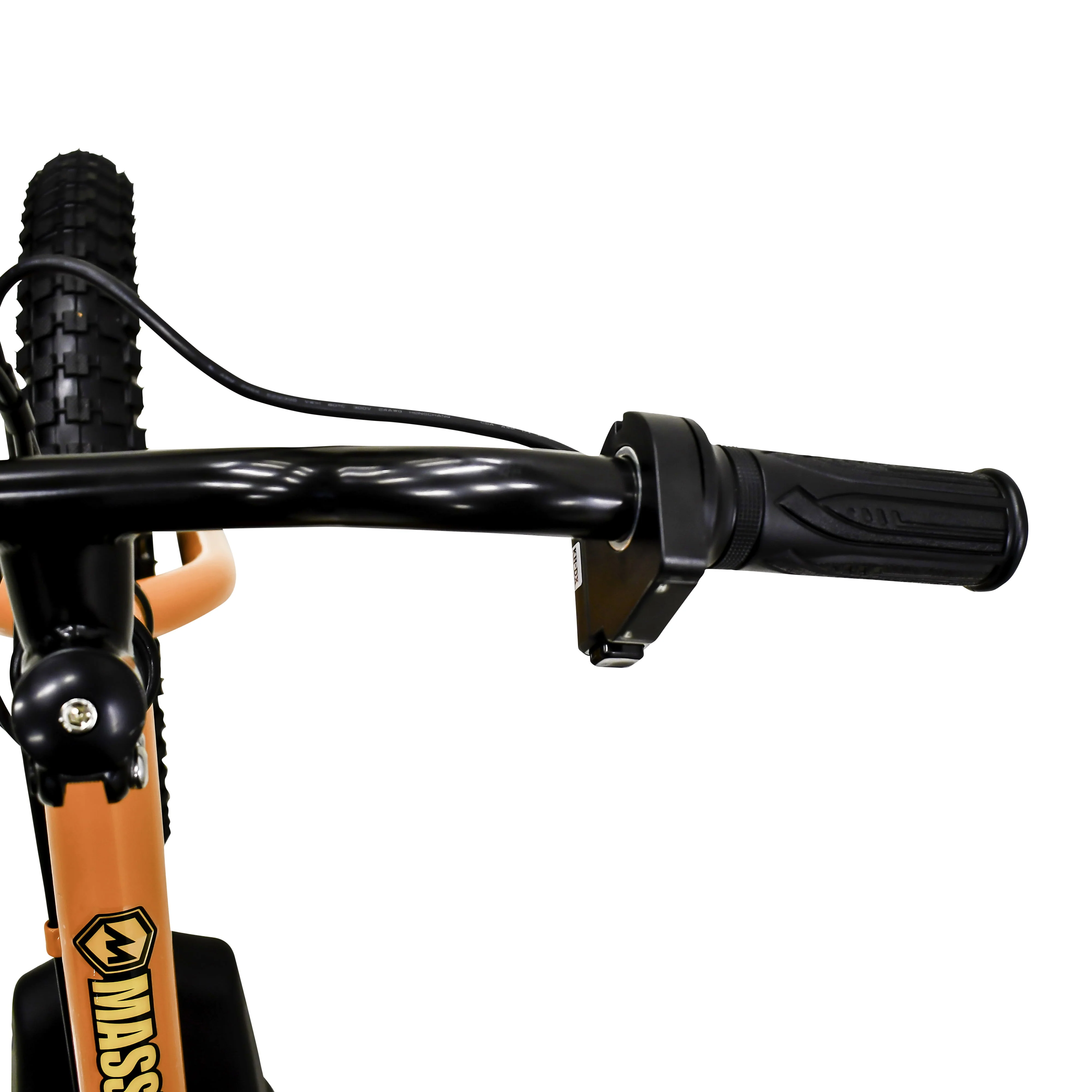 Massimo E13 24V Electric Balance Bike Bicycle | Seat Height 18in - 22in Battery Powered Ages 5 & Up (Yellow)