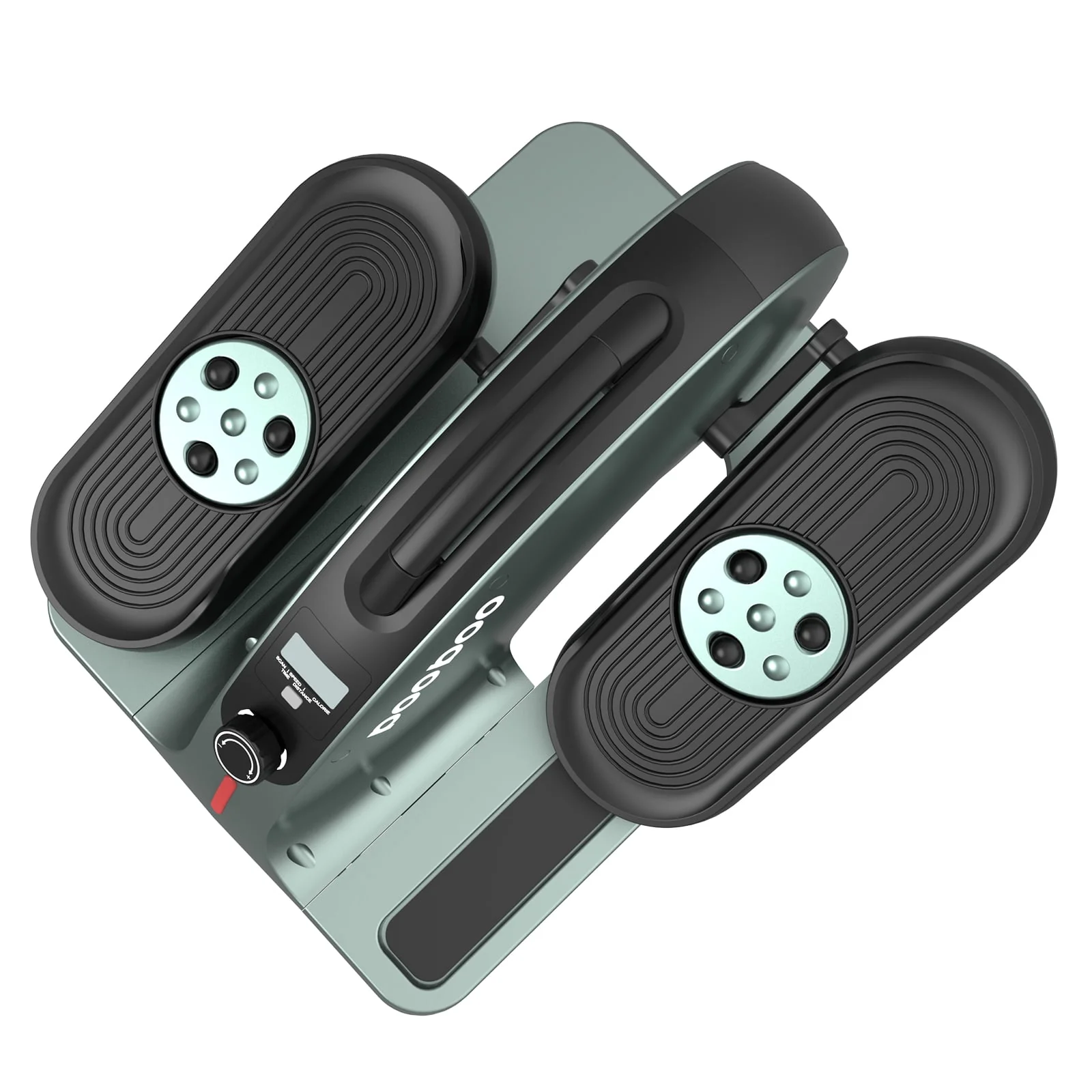 Pooboo Professional Under Desk Magnetic Elliptical Machine with Foot Massage Fully Assembled Quiet Seated Adjustable Resistance Foot Pedal Exerciser