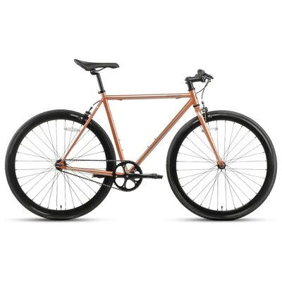AVASTA BA9002WF-2 700C 54 Inch Single Speed Loop Fixed Gear Commuter Fixie Bike w/ High-TEN Steel Frame for Adults 5' 6