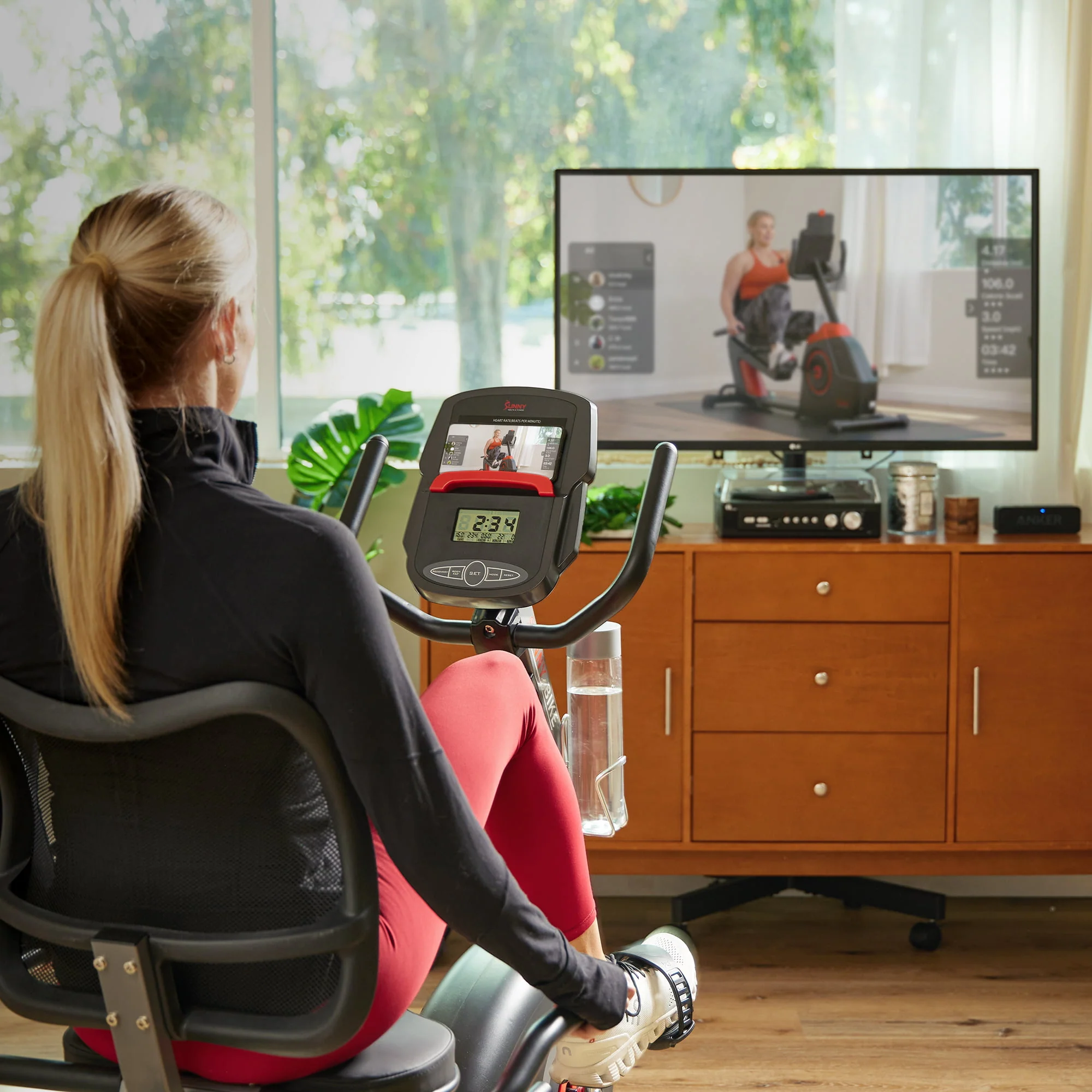 Sunny Health & Fitness Elite Interactive Series Recumbent Exercise Bike (SF-RB420046)