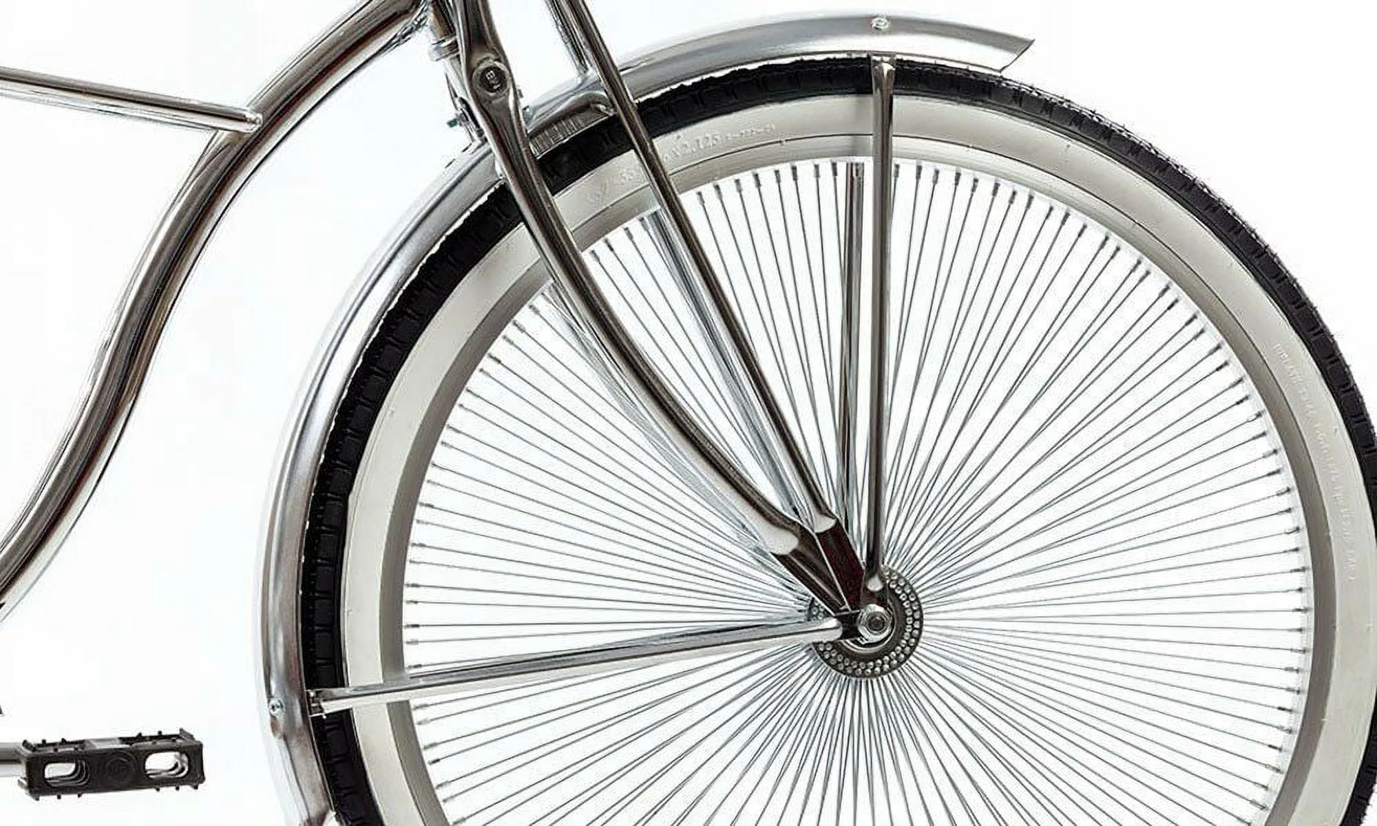 Micargi Cougar GTS, Chrome Men's 26 In. Beach Cruiser Bike