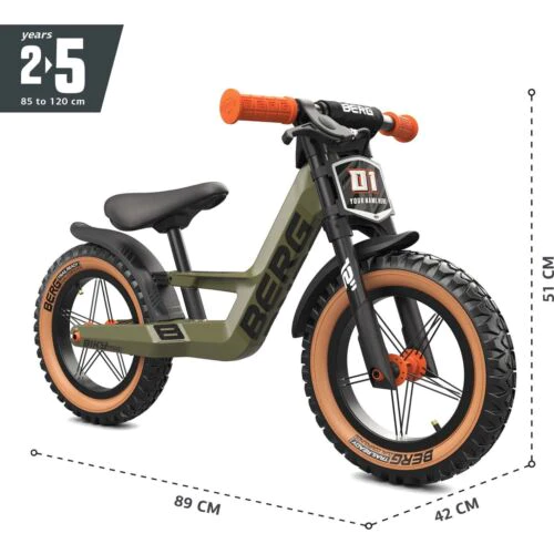BERG Biky Trail Handbrake Balance Bike - Green