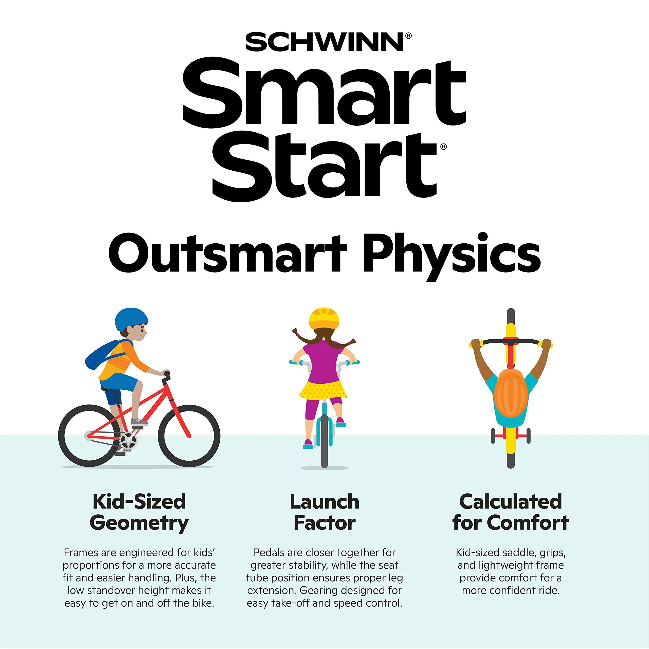 schwinn koen &a; elm toddler and kids bike, for girls and boys, 16-inch wheels, bmx style, with saddle handle, training wheels