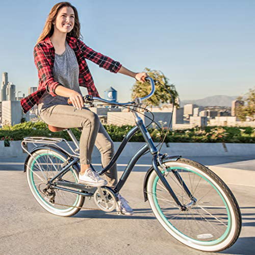 sixthreezero EVRYjourney Women's 3-Speed Step-Through Hybrid Cruiser Bicycle, 24