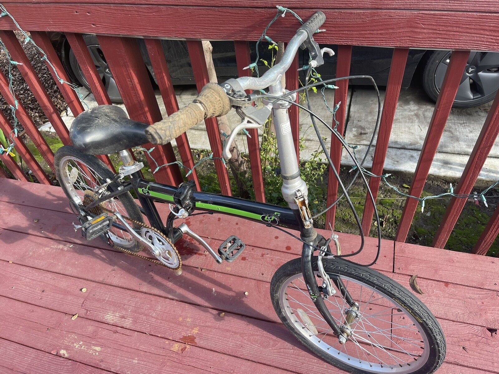 Folding Bike Black U Arc Wear Bicycle Fold