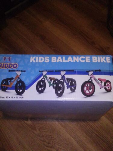 KRIDDO Toddler Balance Bike 2 Year Old, Age 18 Months to 5 Years Old, 12 Inch Pu