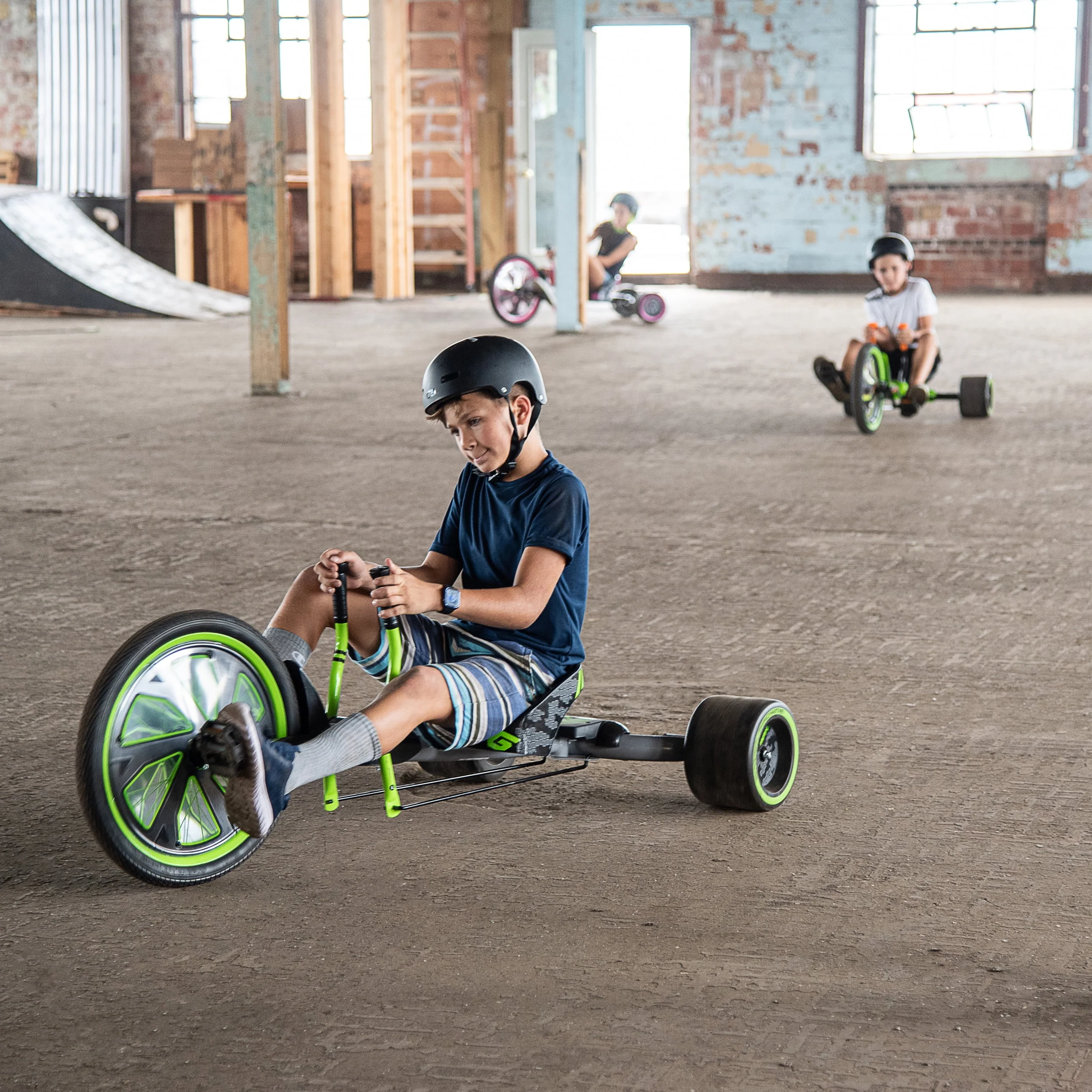 Huffy Green Machine 20-inch 3-Wheel Tricycle in Green and Gray