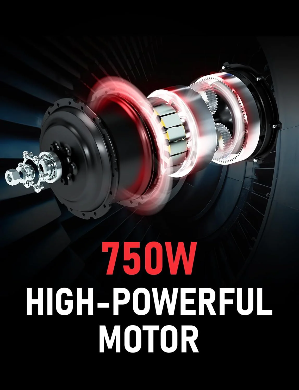 Hipeak 750W Electric Bike for Adults Folding Ebike 48V 15Ah 20