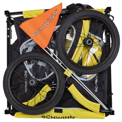 Schwinn Prescott Bike Trailer - Yellow/Black