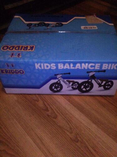 KRIDDO Toddler Balance Bike 2 Year Old, Age 18 Months to 5 Years Old, 12 Inch Pu