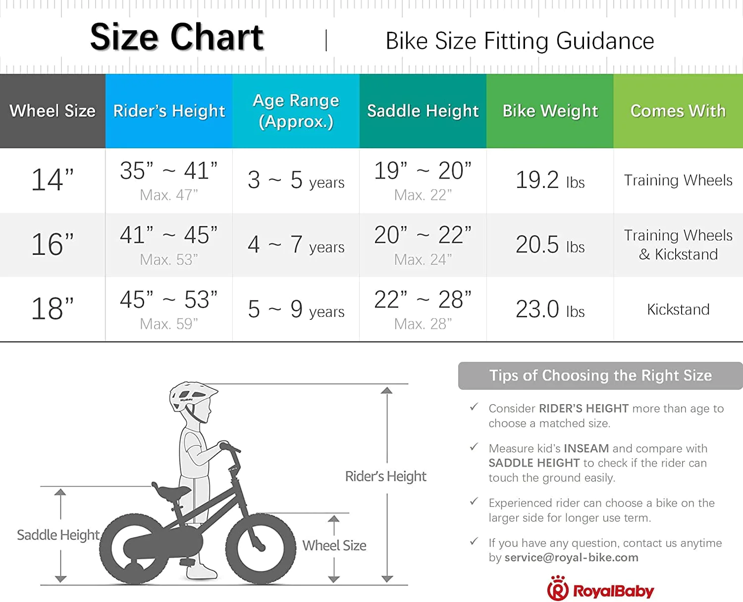 RoyalBaby 18 inch Magnesium Space Shuttle Kid's Bike, White