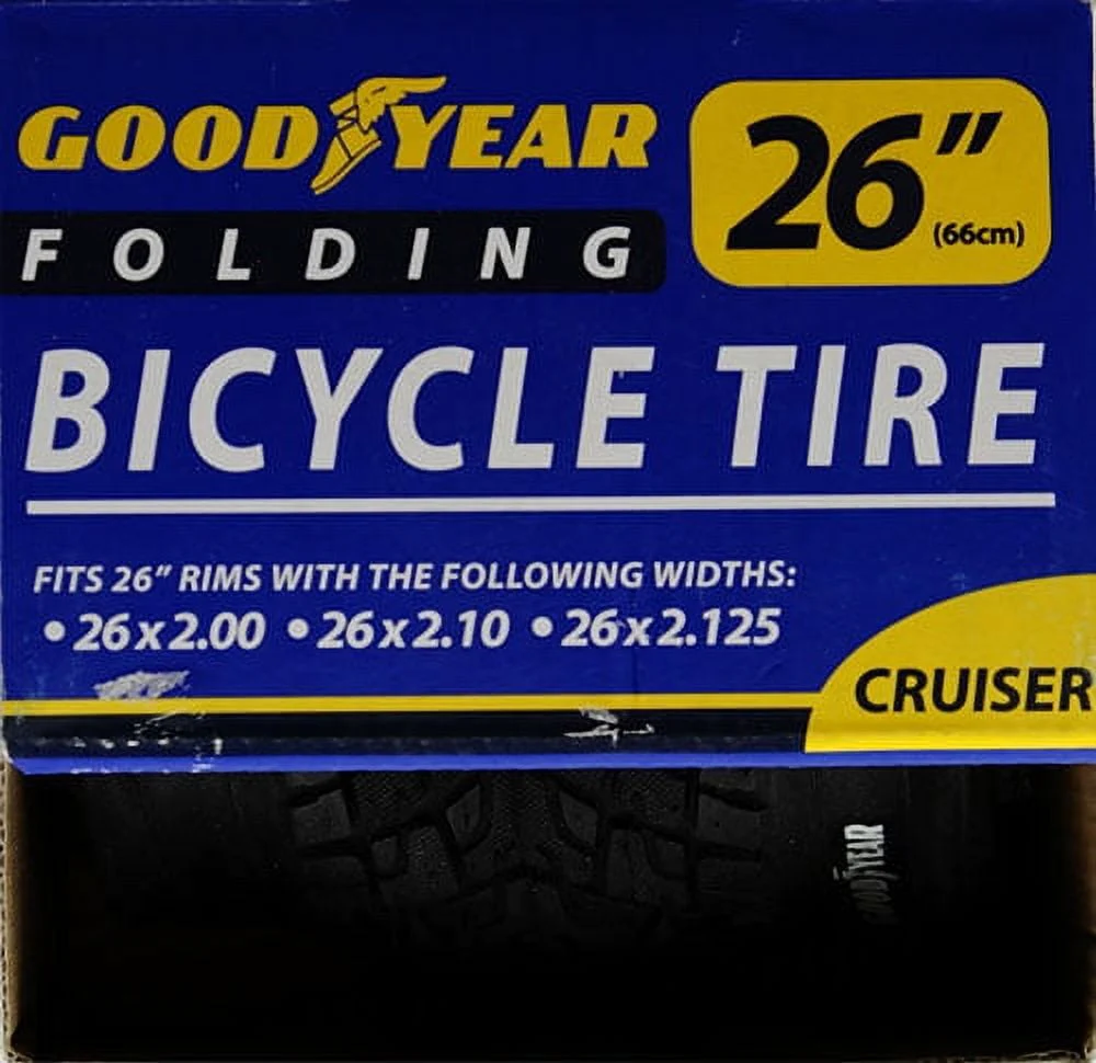 Goodyear 26 x 2.125 Cruiser Bike Tire, Black