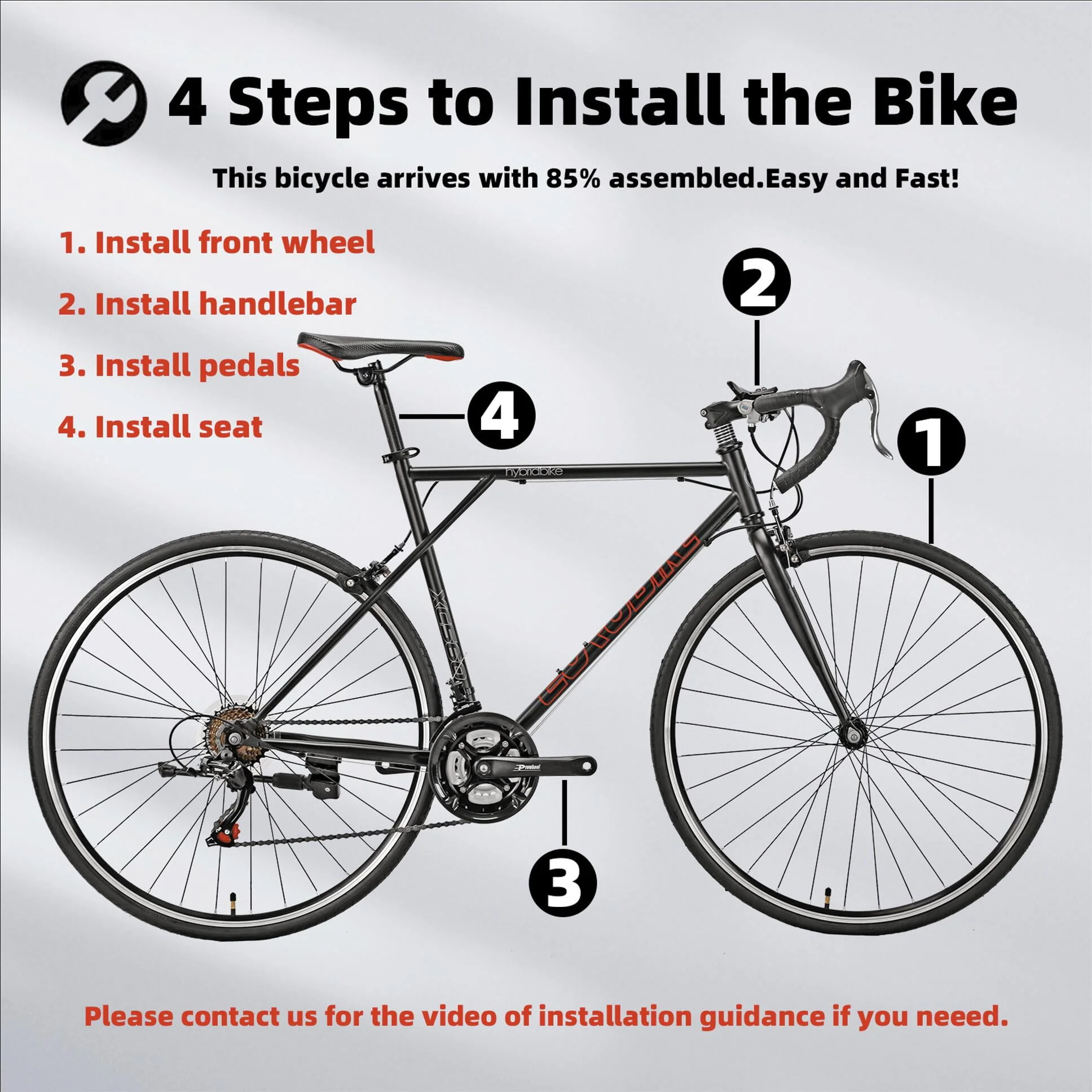 Retro Road bike,Eurobike XC560 for Mens, Lightweight 54cm Frame Bicycle,700C Wheels Commuter Bicycles Adult 3 Colors Silver