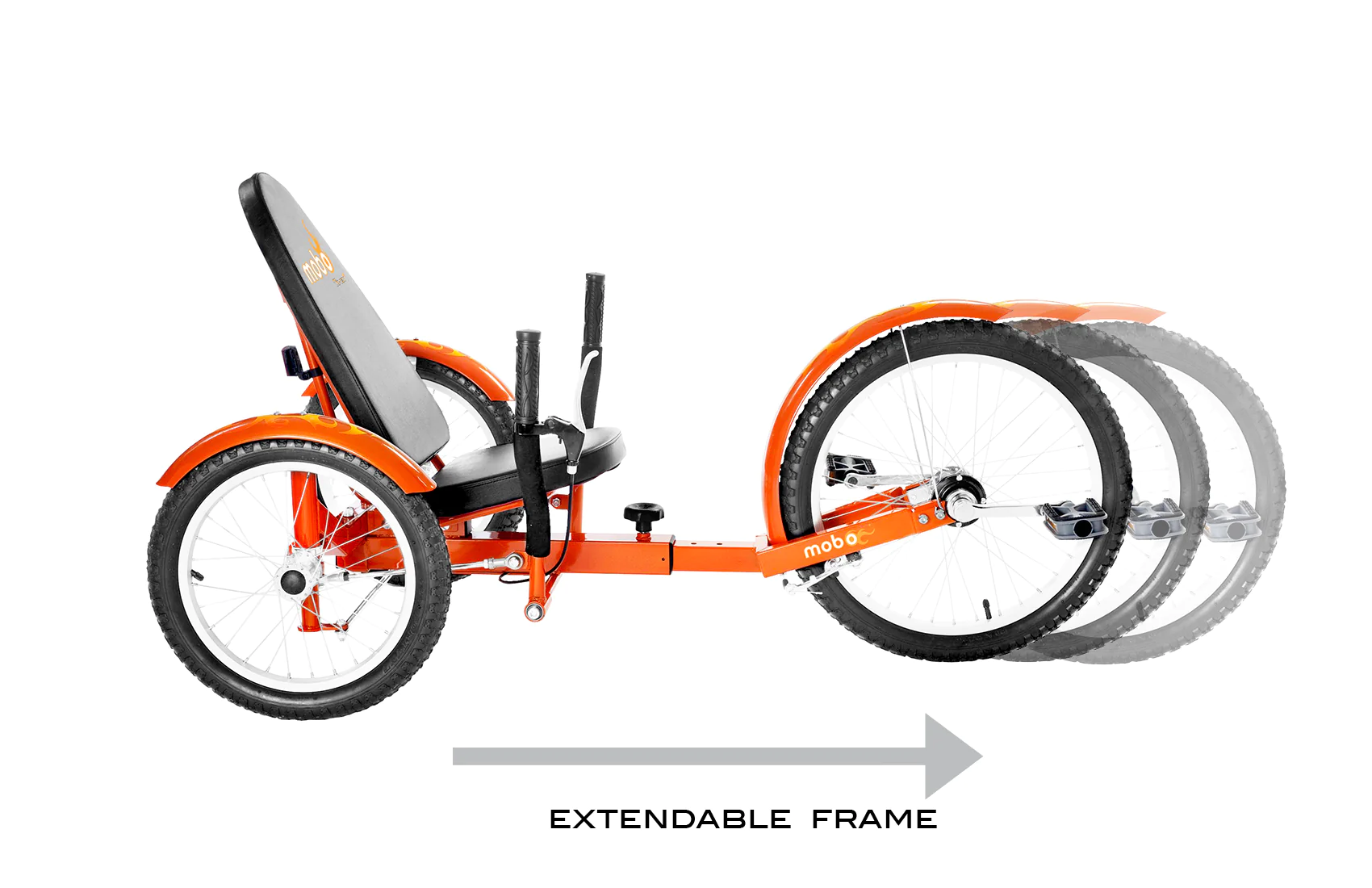 MOBO Triton Pro- The Ultimate Three Wheeled Cruiser (Orange)