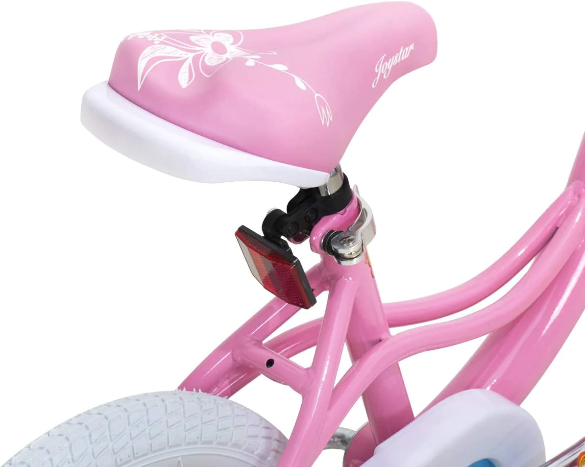 JOYSTAR Fairy Girls Bike for Toddlers and Kids Ages 5-9 Years Old Kids, 18 inch Wheels，Training Wheels Included,Pink