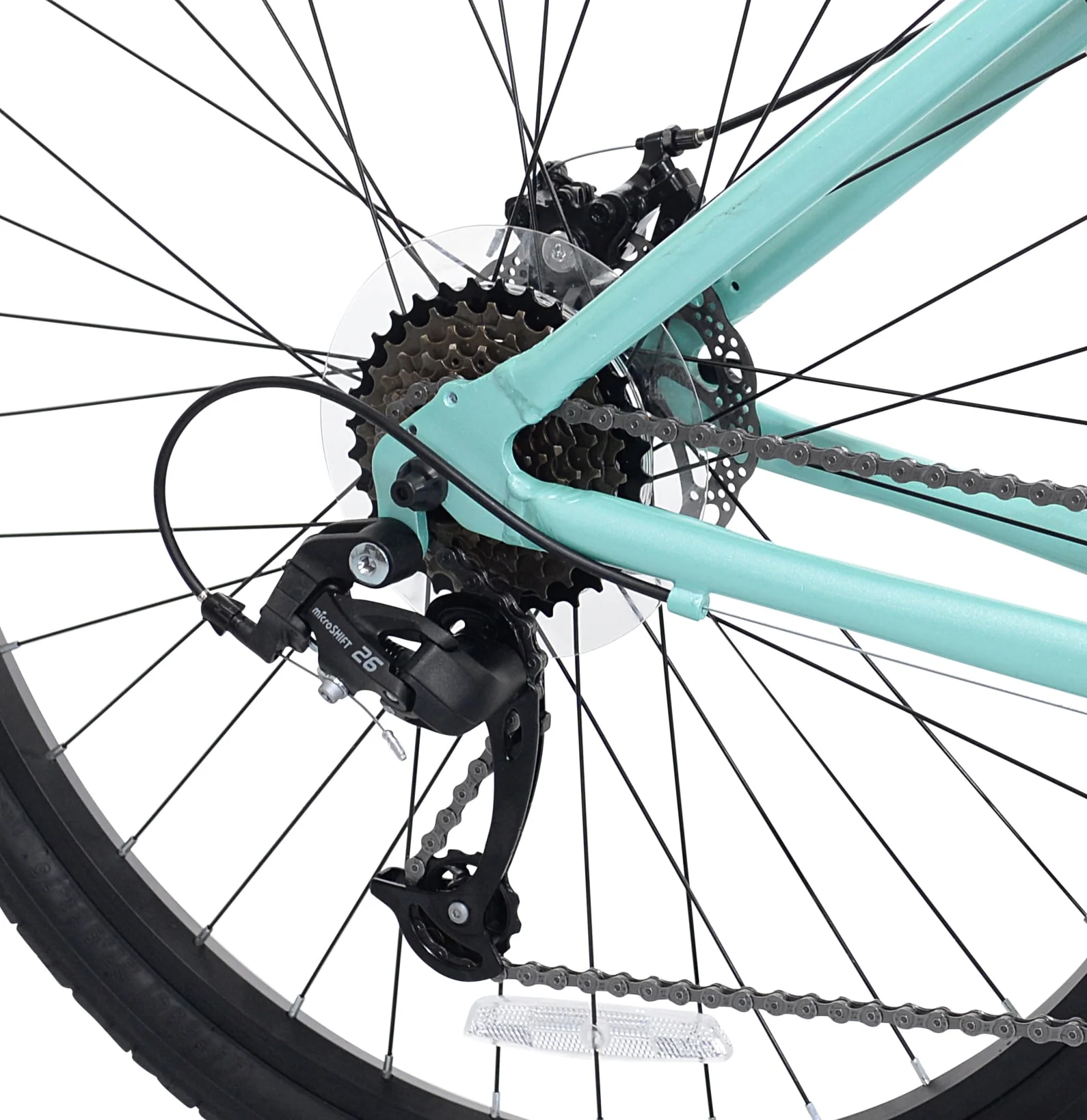 Kent Bicycles 27.5 in. Wanderer Women's Aluminum All-Terrain Bike, Light Blue