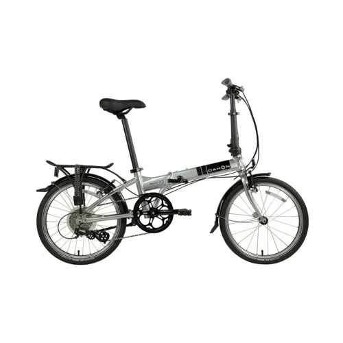 Dahon Mariner D8 Folding Bike (Brushed) with Dahon  Foldable Carry Bag