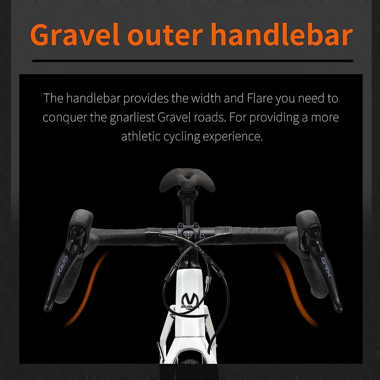 SAVADECK Carbon Gravel Road Bike,T800 Carbon Gravel Dis Brake Bicycle with Professional Adventure Shimano GRX600 11 Speed Groupset and Extra Wide Tires 700CX40C for Various Road.