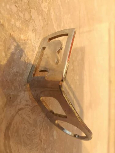 White Vintage Light Holder/Lamp Bike Brake Wand