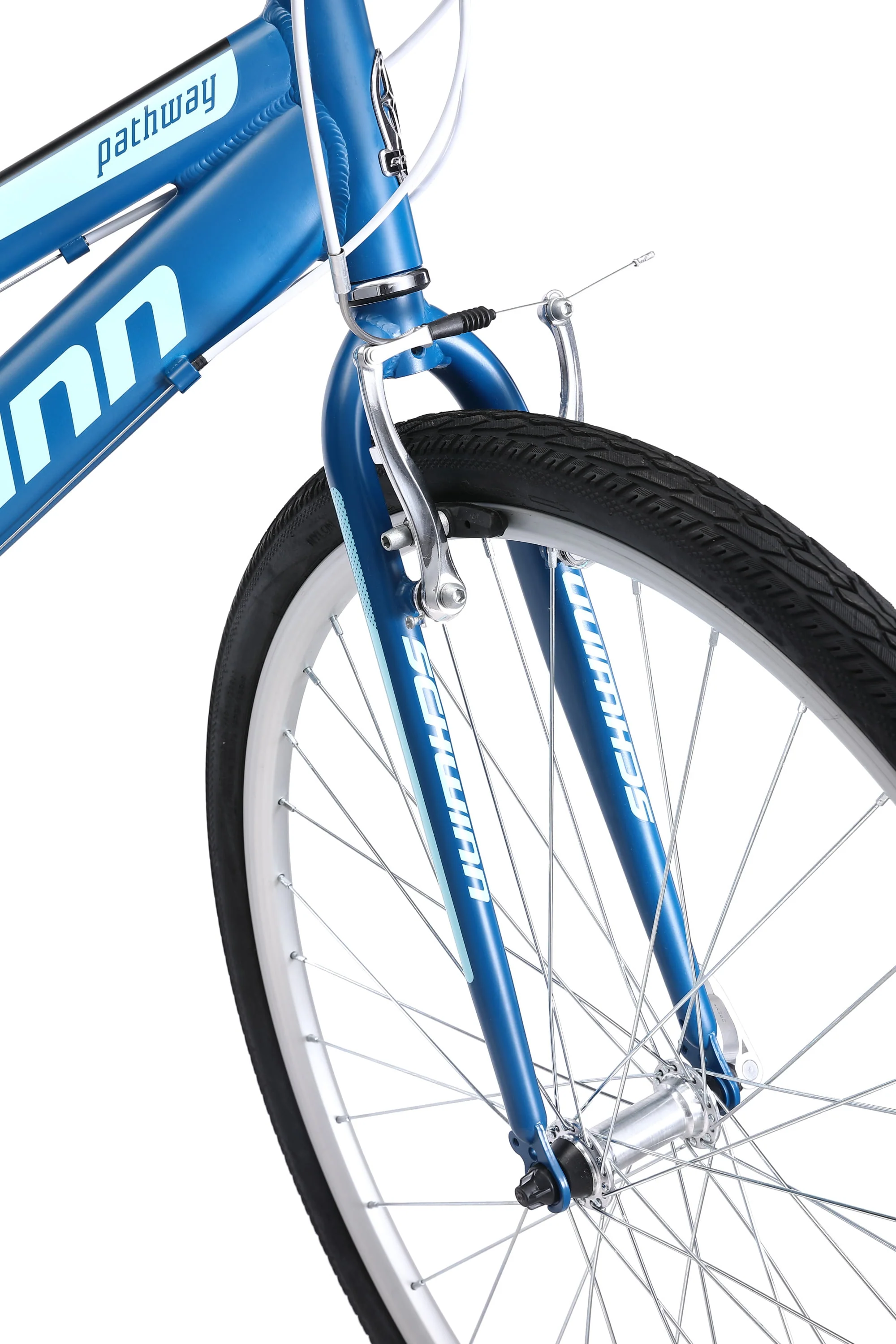 Pathway Multi-Use Bike, 700c wheels, 18 speeds, womens frame, blue, 28 inch wheel size, hybrid
