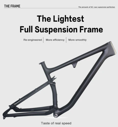 AIRWOLF FULL Suspension Carbon Mountain Bike Frame 29ER MTB Fiber 148*12mm