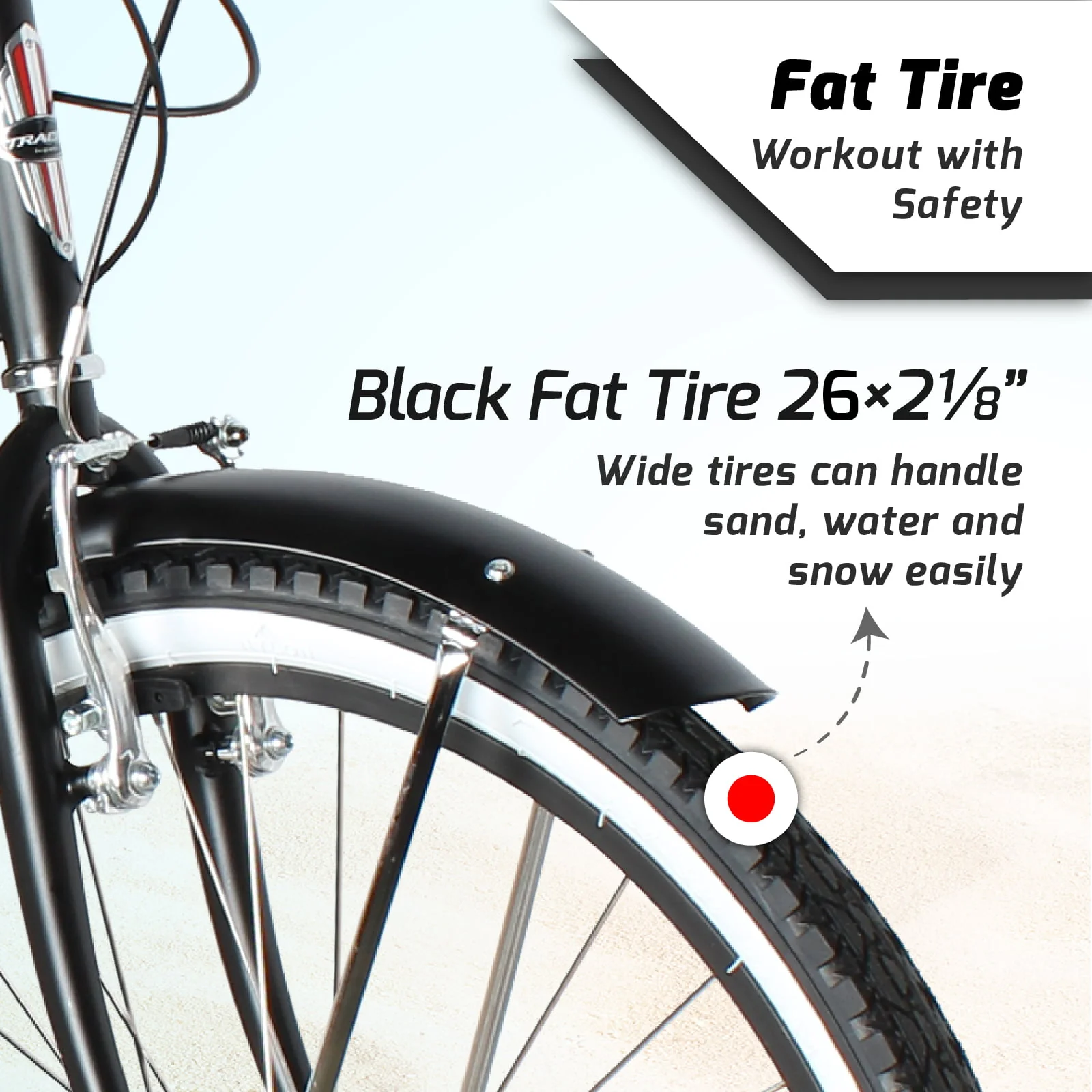 TRACER TAHA Beach Cruiser Bike for Men,26 Inch Wheels, Hi Ten Steel Frame, 7 Speed, Hybrid Bike for Adults, Complete Cruiser Bikes, Coaster Brake, Matte Black