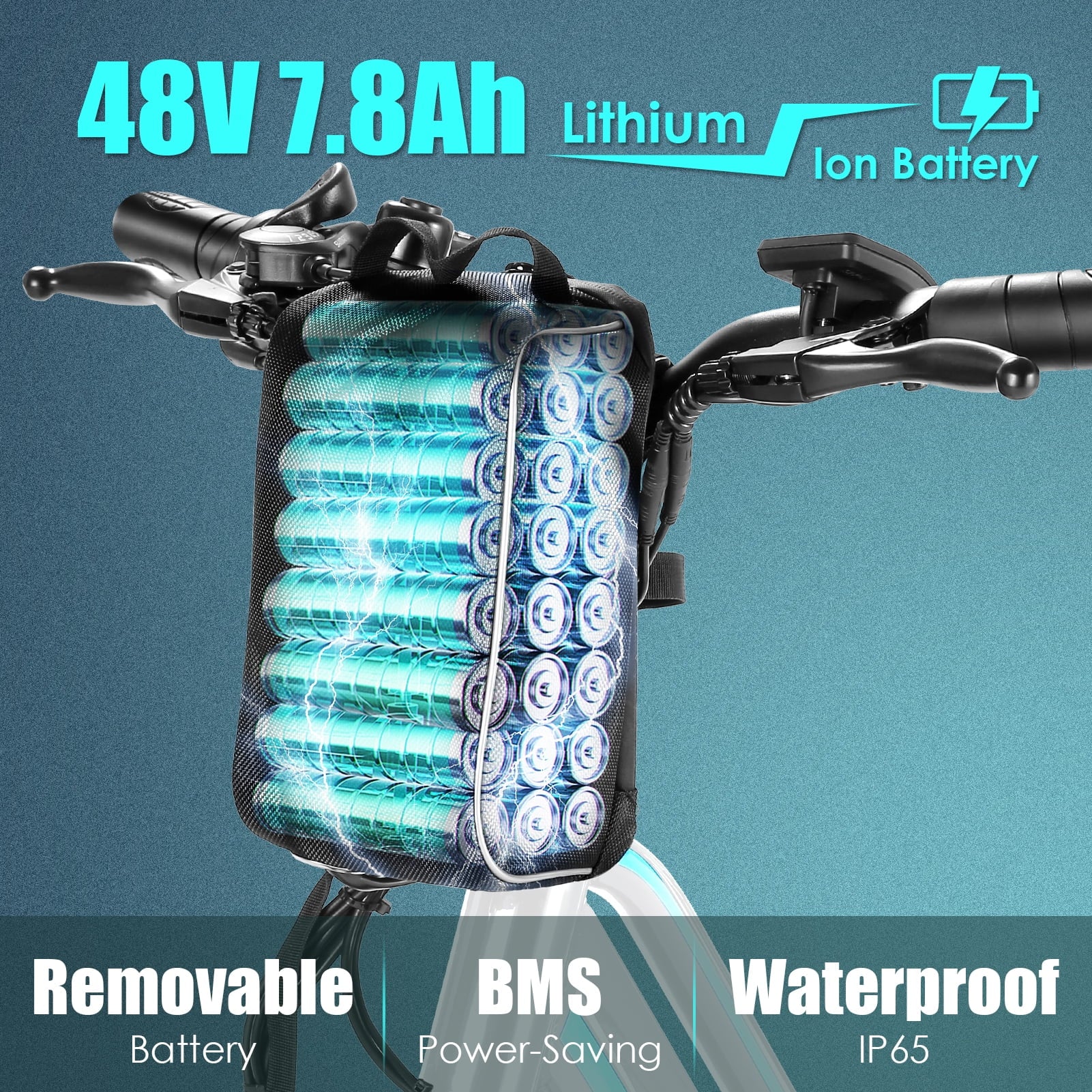 Elifine 500W Electric Bike for Adults, 26