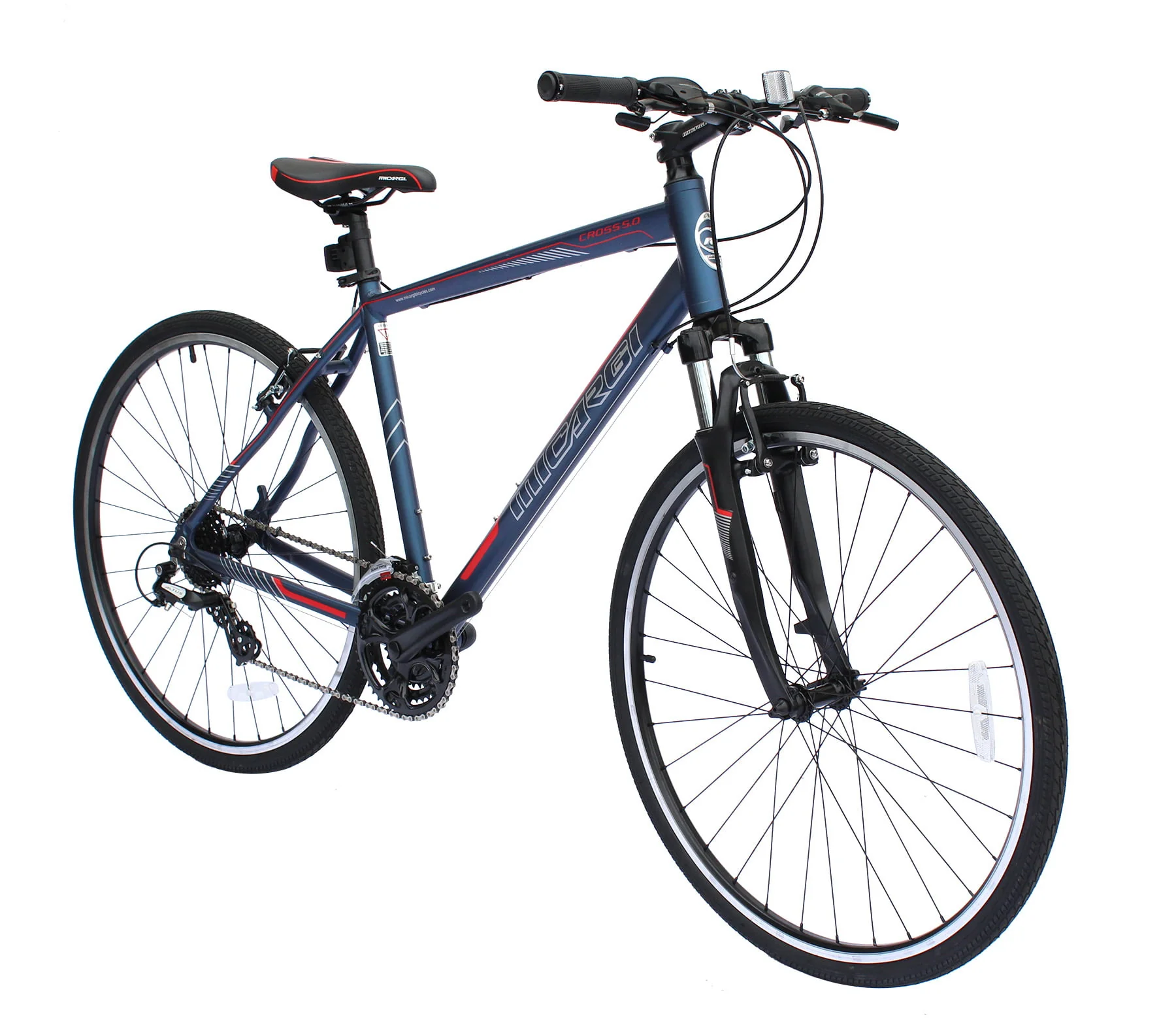 Wonder Wheels 8 Speed Bicycle, Hybrid Mountain Bike, Front Derailleur Shimano Tourney Fd-Ty510 Rear Derailleur Shimano Altus - Gray