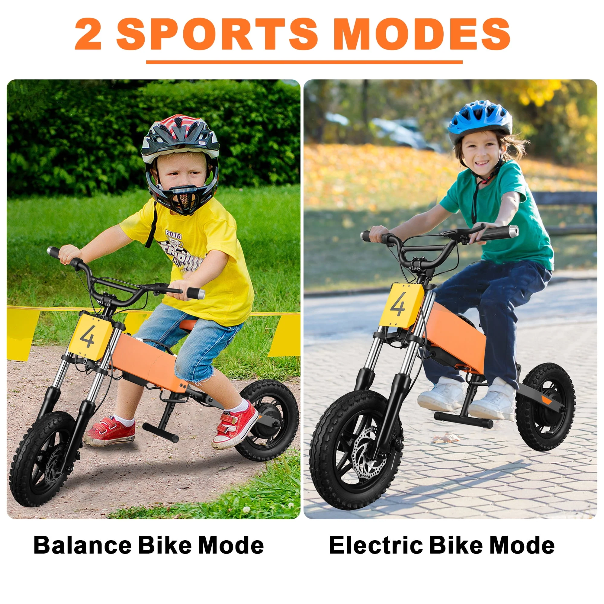 24V Kids Electric Bike, 200W 15MPH Electric Balance Bike with Mobile App, 12