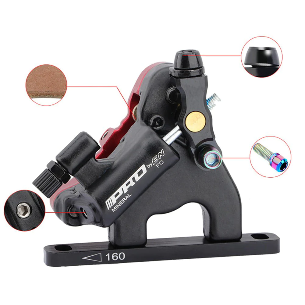 Road Bike Mechanical Line Pulling Hydraulic Disc Brake Flat Mount Caliper