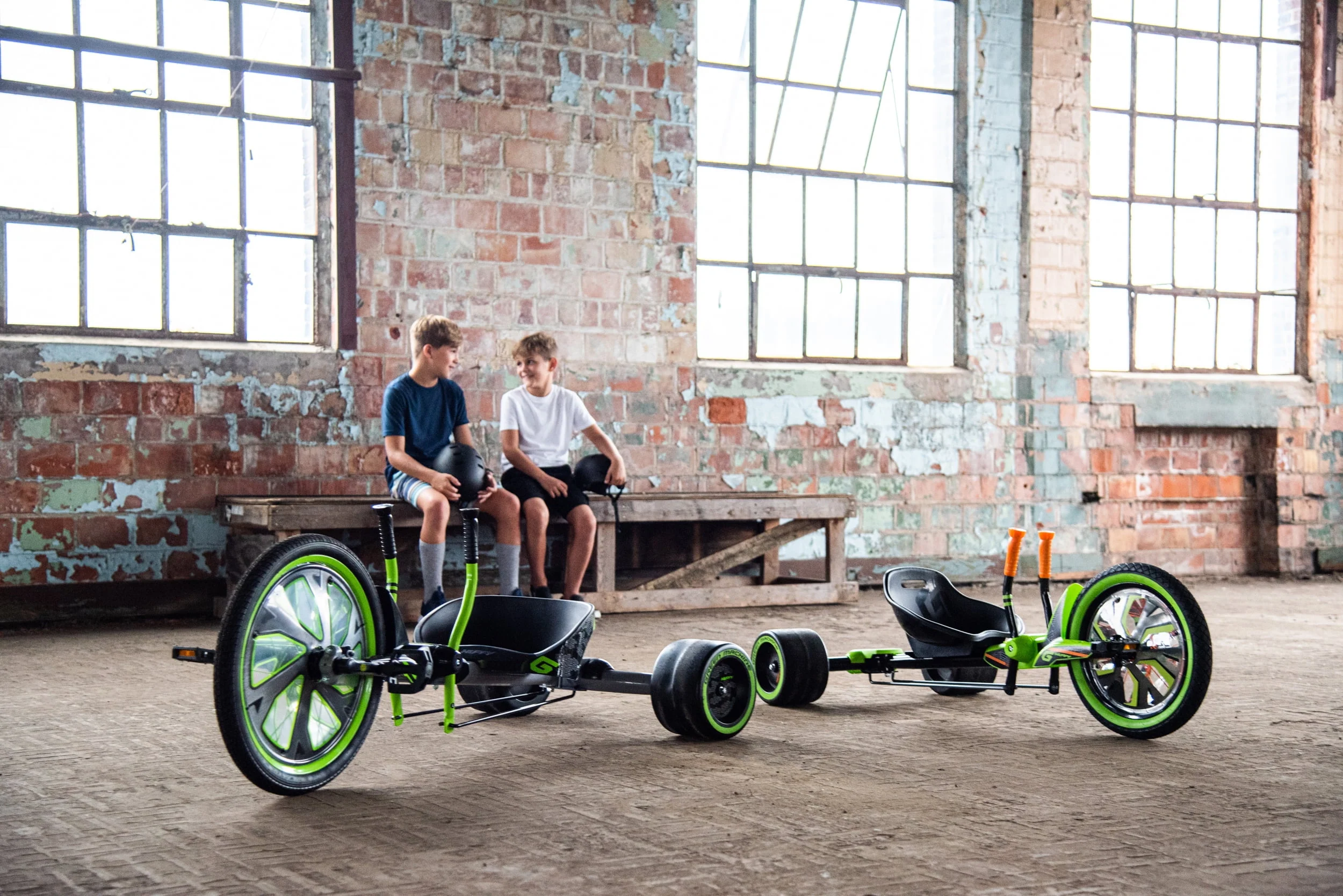 Huffy Green Machine 20-inch 3-Wheel Tricycle in Green and Gray