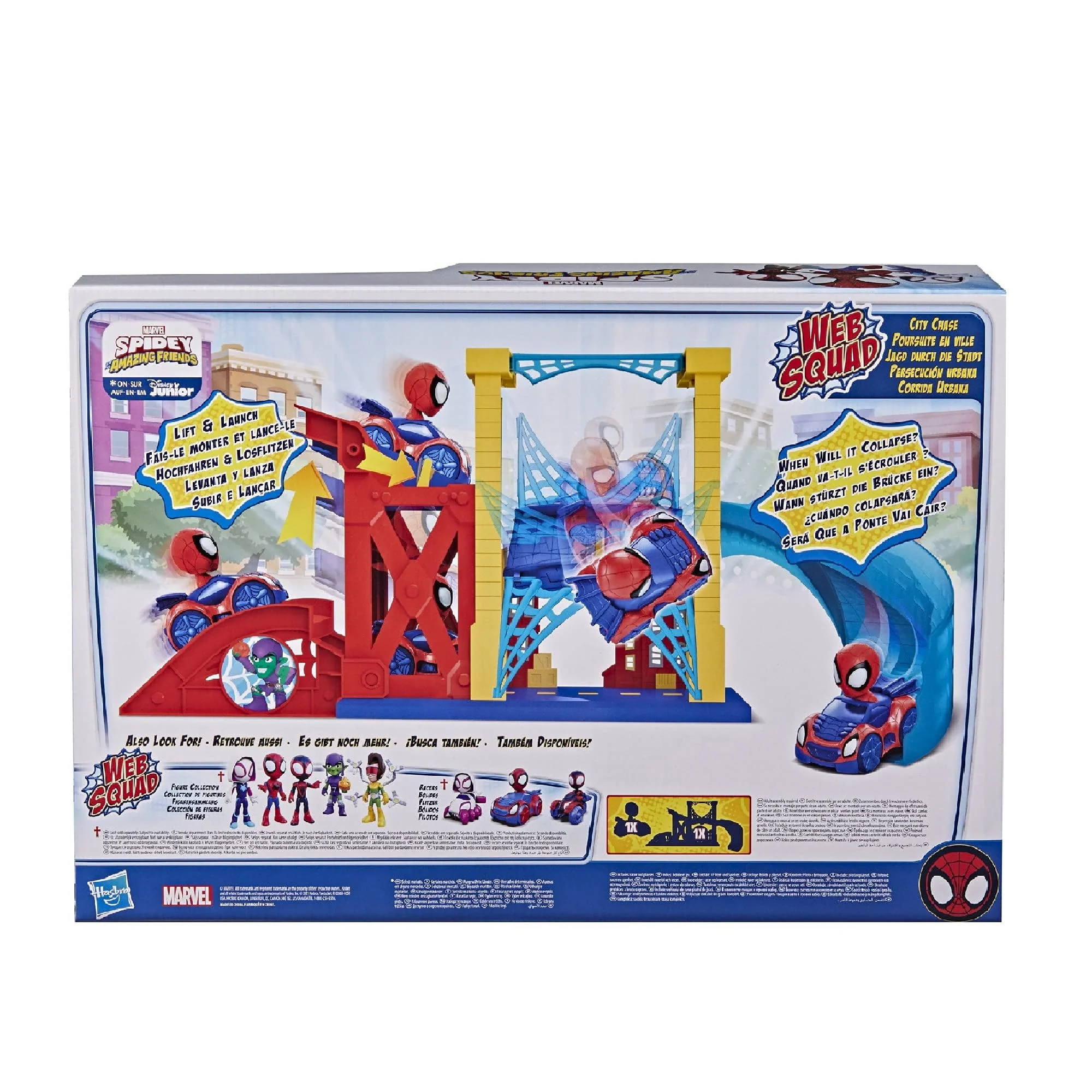 Marvel Spidey and His Amazing Friends Web Squad City Chase Set, Spidey Racer Vehicle