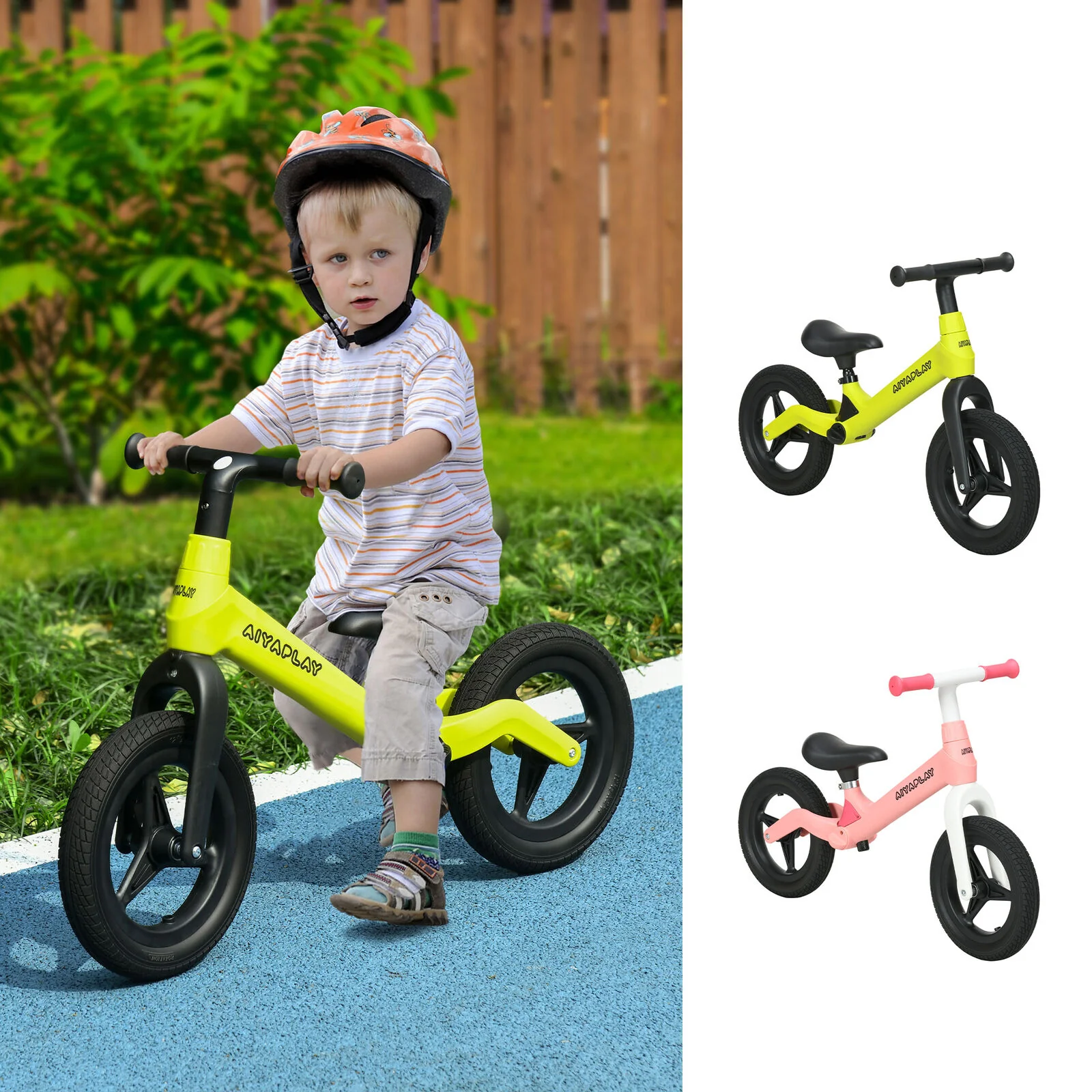 Baby Balance Bike, Training Bike w/ Adjustable Seat and Handlebar